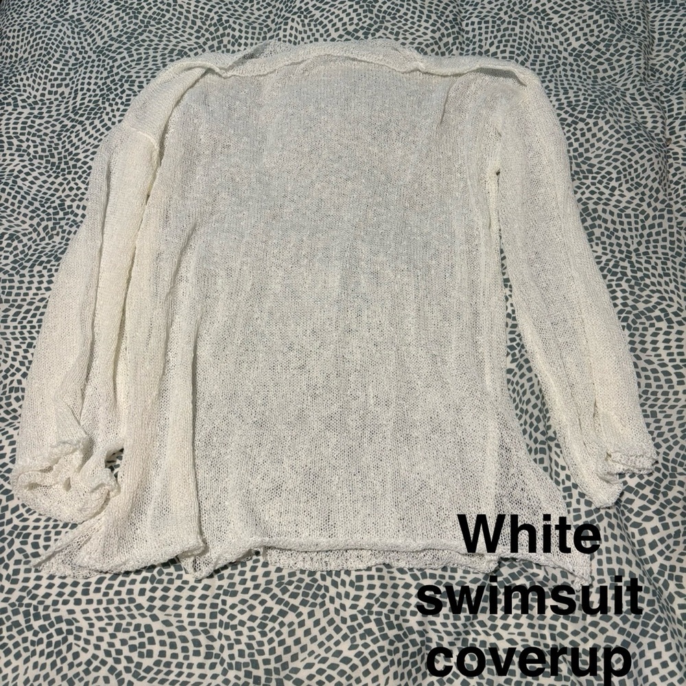 White Swimsuit Cover-Up